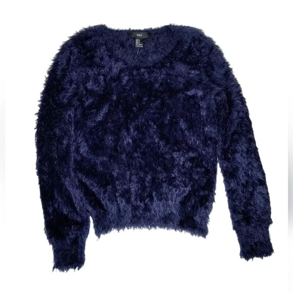 Forever 21 Women's Faux Fur Fuzzy Super Soft Cozy Fluffy Pullover Sweater S NWT - Picture 1 of 10
